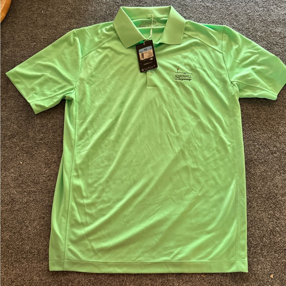 Nike Dri-Fit Tour golf polo NWT men's medium - Kings Mill Championship- Green